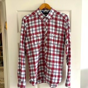 Ted Baker Size Small Men’s Plaid Long Sleeve Button Down Shirt